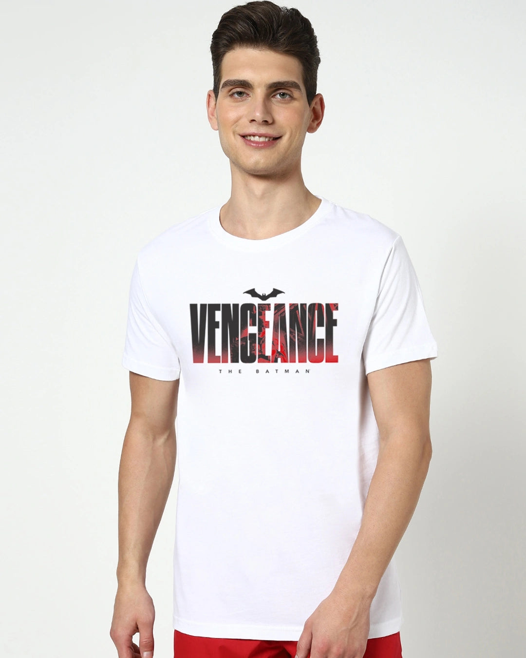Boldbasics: تي شيرت Vengeance DC رجالي بقصّة عادية مطبوع 