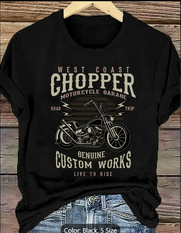 BasicsBold - Men's CHOPPER Graphic Printed T-shirt